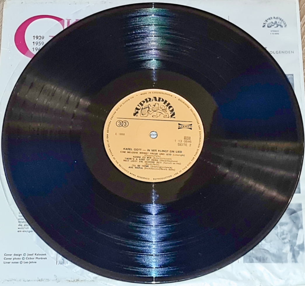 Karel Gott – In Mir Klingt Ein Lied 1974 VG+, VYPRANÁ Vinyl (LP)