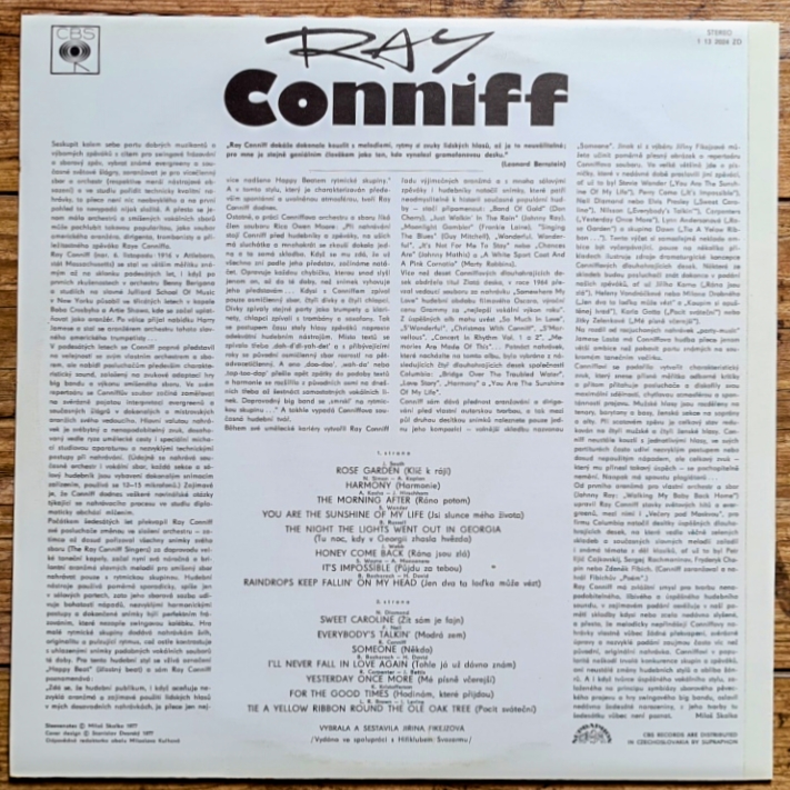 Ray Conniff – Ray Conniff 1977 VG+, VYPRANÁ Vinyl (LP)