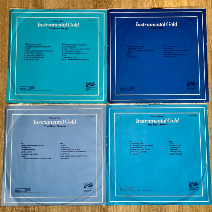 Instrumental Gold 1980 4 LP EX, VYPRANÉ Vinyl