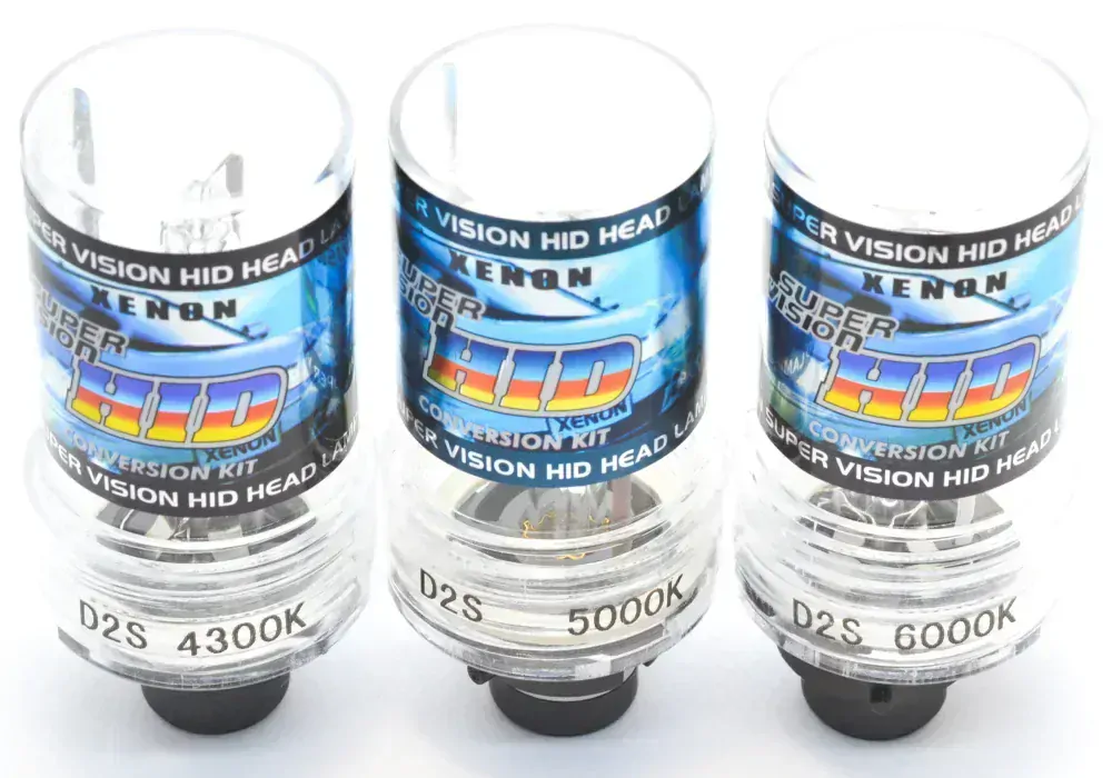 Sada 2 výbojky D2S - 5000K (kovové úchyty) + 2 LED žárovky W5W T10 - Bílá (COB LED)