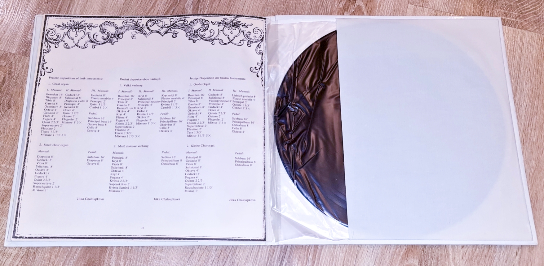 Česká Varhanní Tvorba 18. Století 1974 2 LP EX, VYPRANÉ Vinyl (2LP kniha)