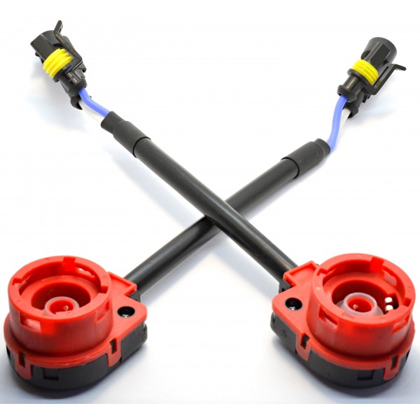 2 x Patice výbojek pro D2S, Adaptér-Redukce (konektor) pro originální výbojky D2S, D2R, D2C