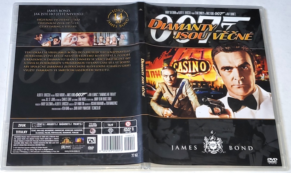 Diamanty jsou věčné - James Bond agent 007 1971 DVD