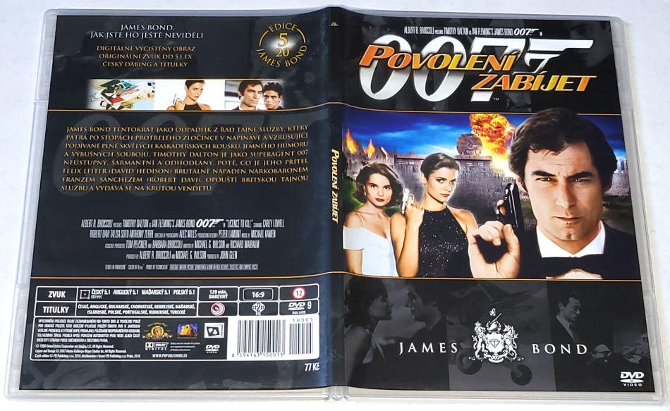 Povolení zabíjet - James Bond agent 007 1989 DVD