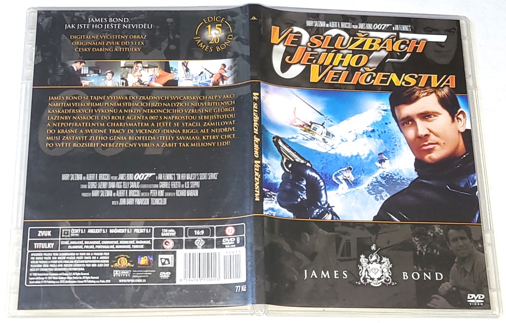 Ve službách Jejího Veličenstva - James Bond agent 007 1969 DVD
