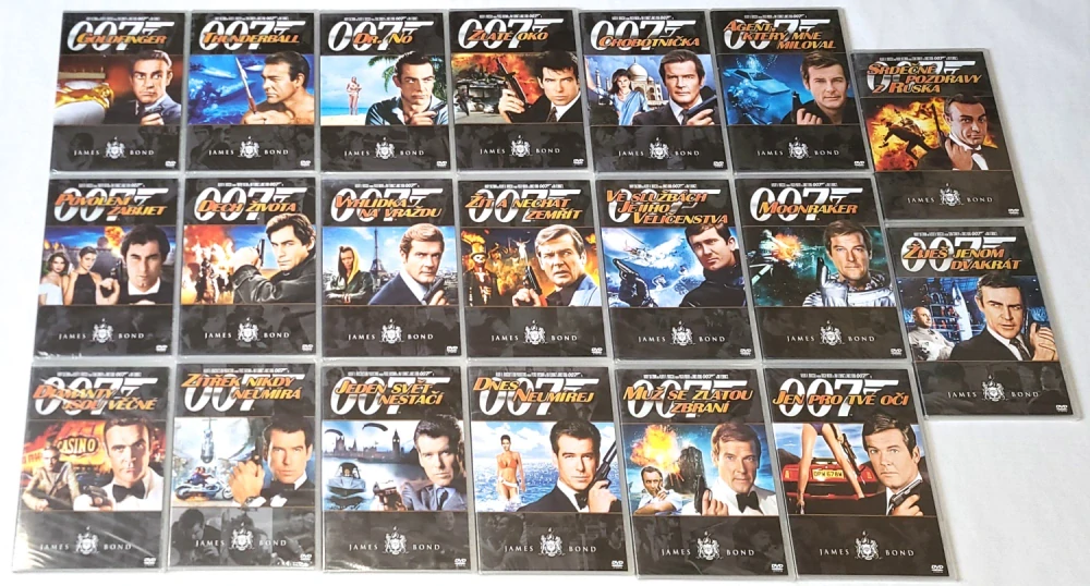 James Bond 007 Kolekce Set 20DVD (nové, zatavené)