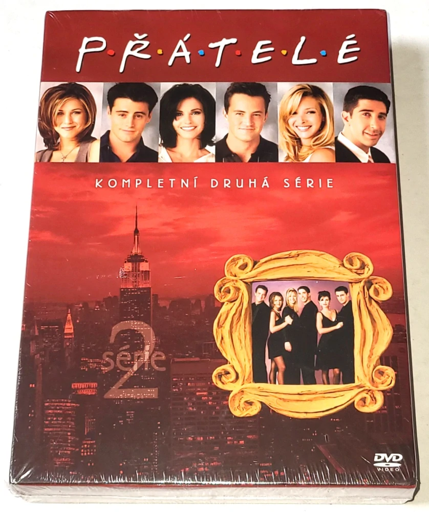Přatele - Kompletní 2. série 4DVD BOX Set (nové, zatavené)