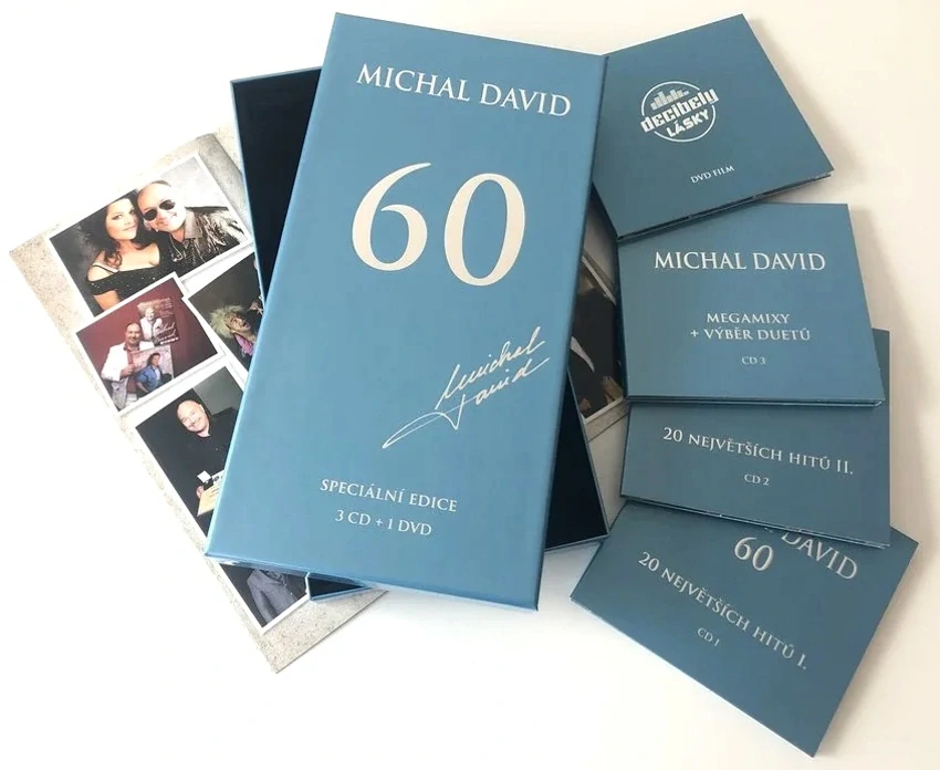 Michal David 60: Speciální edice - Michal David (3CD + DVD) + fotoalbum (nerozbalené)
