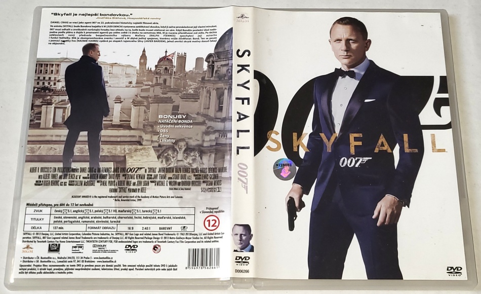 Skyfall - James Bond agent 007 2012 DVD