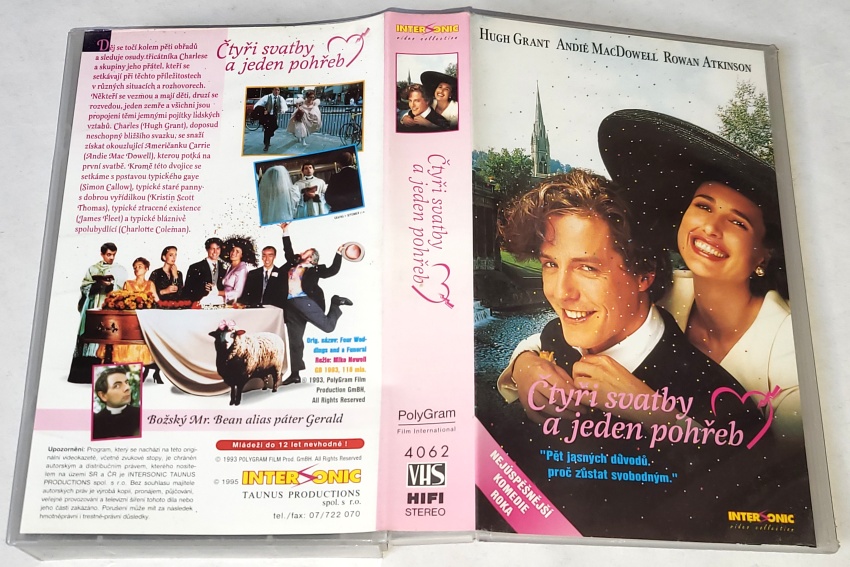 Čtyři svatby a jeden pohřeb 1994 / VHS kazeta