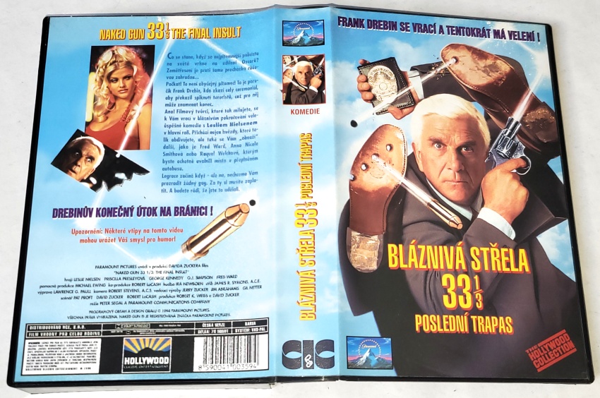 Bláznivá střela 33 a 1/3: Poslední trapas 1994 / VHS kazeta Original
