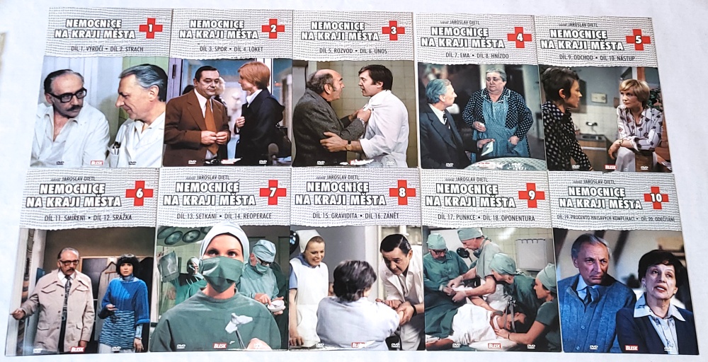 Kompletní sada 10 DVD – Nemocnice na kraji města (Původní seriál) nové, nerozbalené