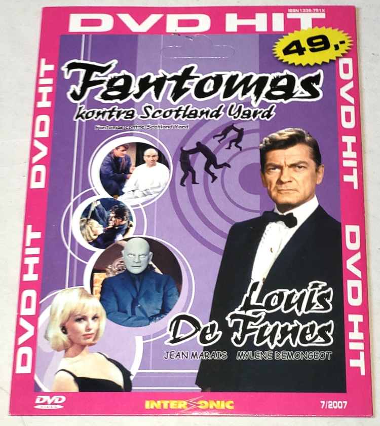 Fantomas kontra Scotland Yard 1967 DVD (nové, zabalené)
