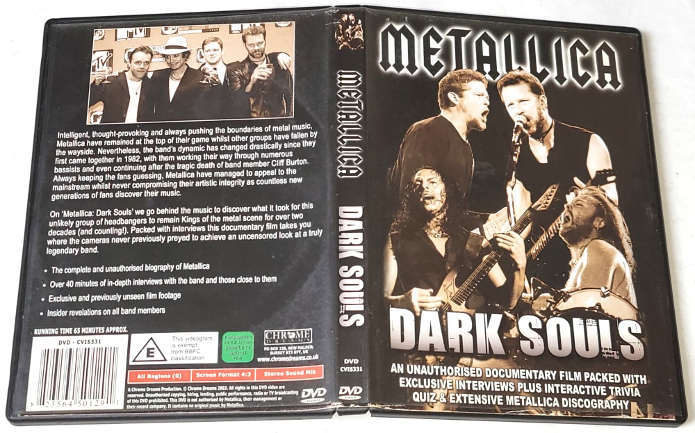 Metallica - Dark Souls (An Unauthorised Documentary Film) DVD