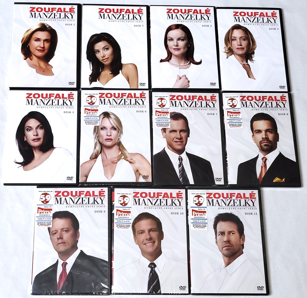 Zoufalé manželky - Kompletní 1. série (11 x DVD) nové, nerozbalené