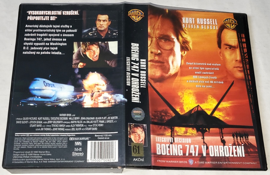 Boeing 747 v ohrožení 1996 / VHS kazeta Original