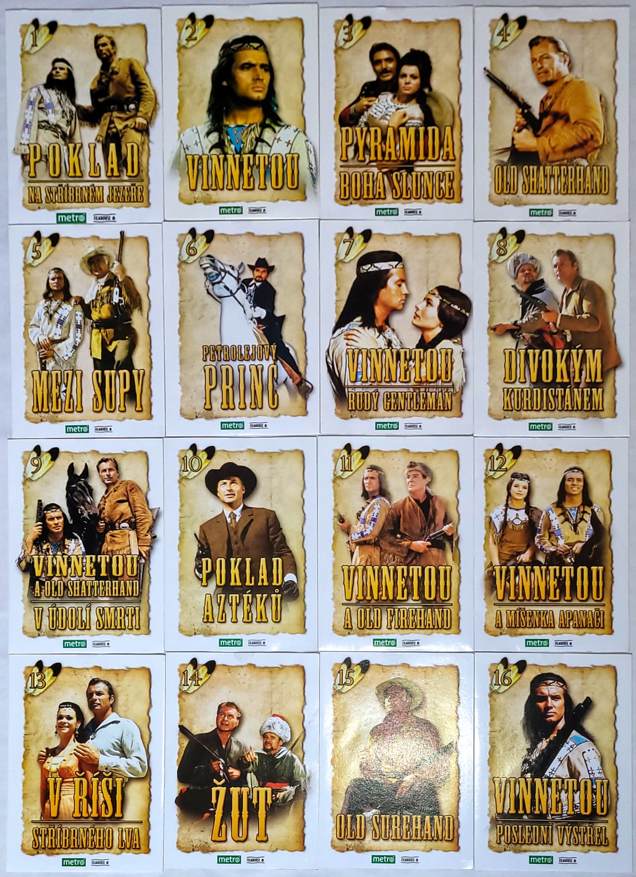 Kolekce Karla Maye (kompletní edice) / 16DVD (nové, nerozbalené)