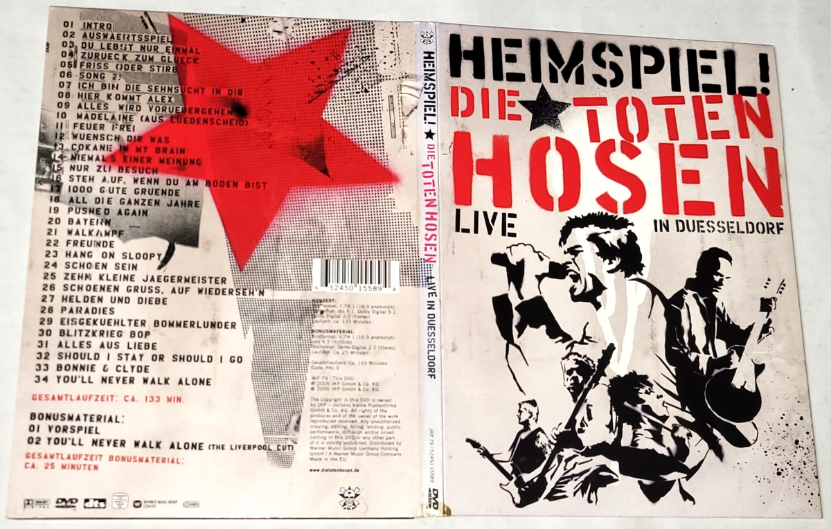 Die Toten Hosen – Heimspiel! Die Toten Hosen Live in Duesseldorf (2005) DVD