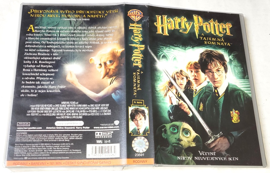 Harry Potter a Tajemná komnata / VHS kazeta Original