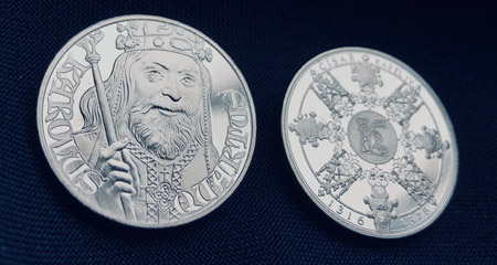 Pamětní mince - medaile Karel IV. Sada