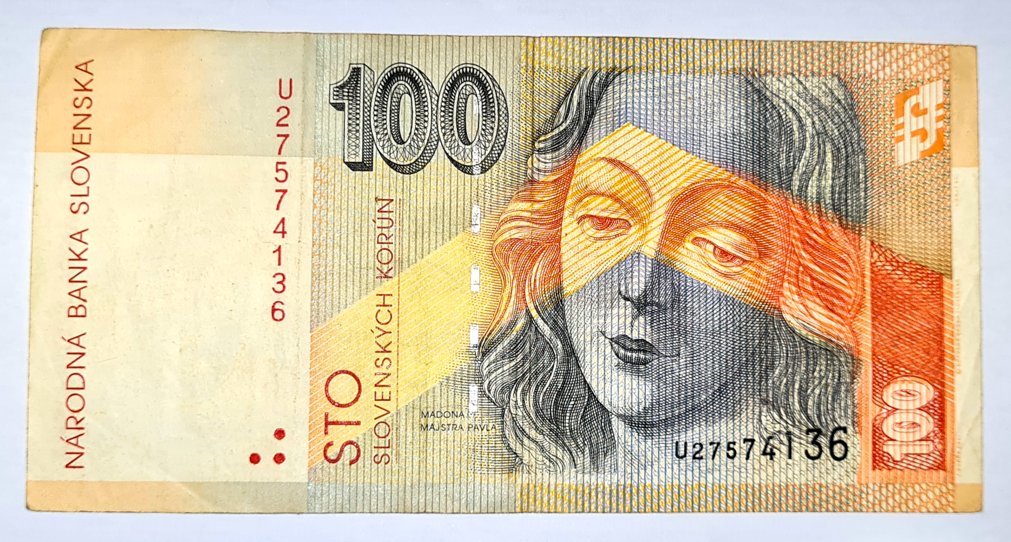 100 Koruna 2001 - Slovensko, bankovka
