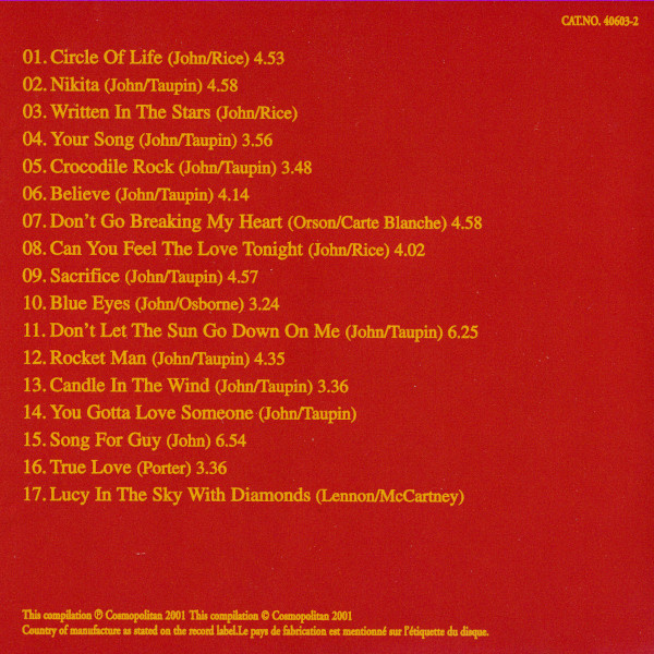 Guy Daniels – A Tribute To The Very Best Of Elton John 2001 CD (nerozbalené)