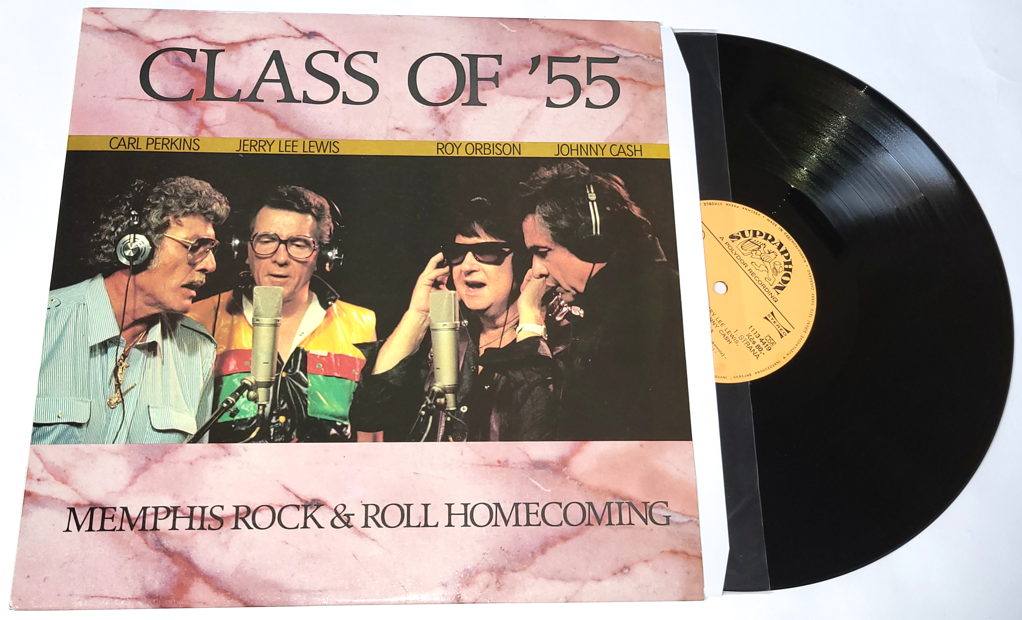 Class Of '55 (Carl Perkins / Jerry Lee Lewis / Roy Orbison / Johnny Cash) – Memphis Rock & Roll Homecoming 1987 EX, VYPRANÁ Vinyl (LP)