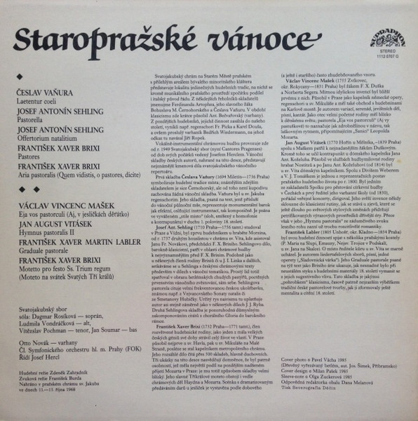 Staropražské Vánoce 1985 EX, VYPRANÁ Vinyl (LP)