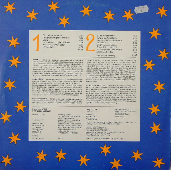 Dětský Sbor Jitro, Symposium Musicum – Narodil Se Syn Boží - České Vánoční Koledy 1990 VG+, VYPRANÁ Vinyl (LP)