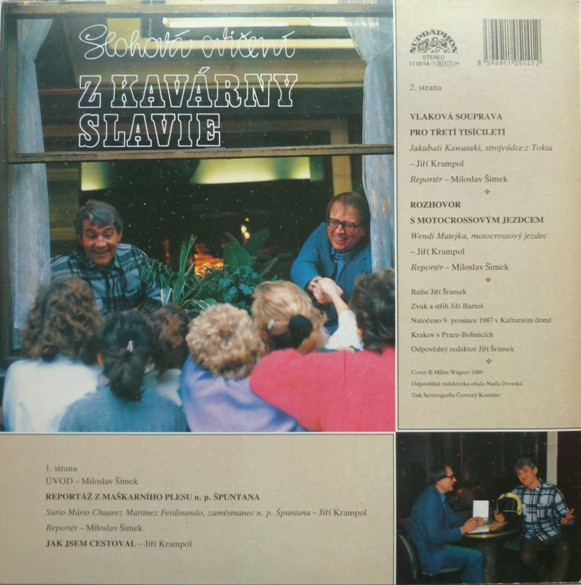 Miloslav Šimek, Jiří Krampol – Slohová Cvičení Z Kavárny Slávie 1989 EX, VYPRANÁ Vinyl (LP)