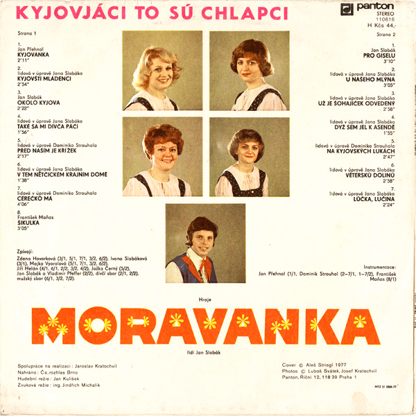 Moravanka – Kyjováci To Sú Chlapci 1977 VG+, VYPRANÁ Vinyl (LP)