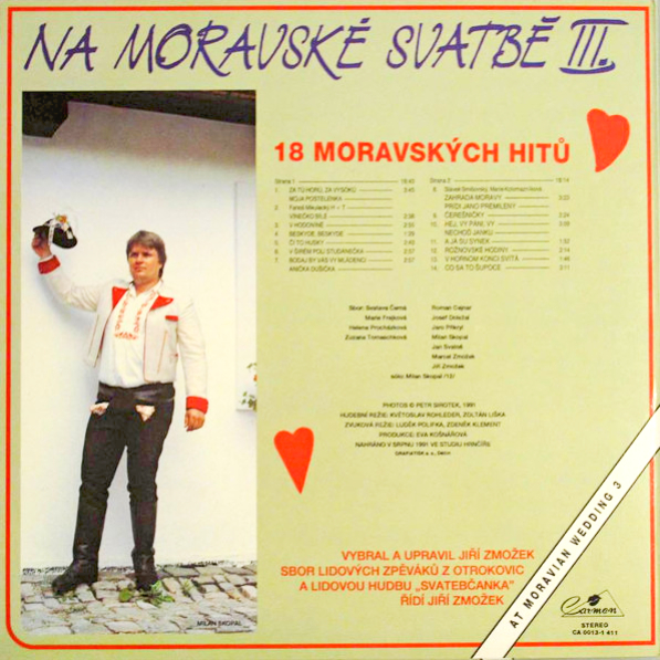 Na Moravské Svatbě III./ At Moravian Wedding (3) 1991 EX, VYPRANÁ Vinyl (LP)