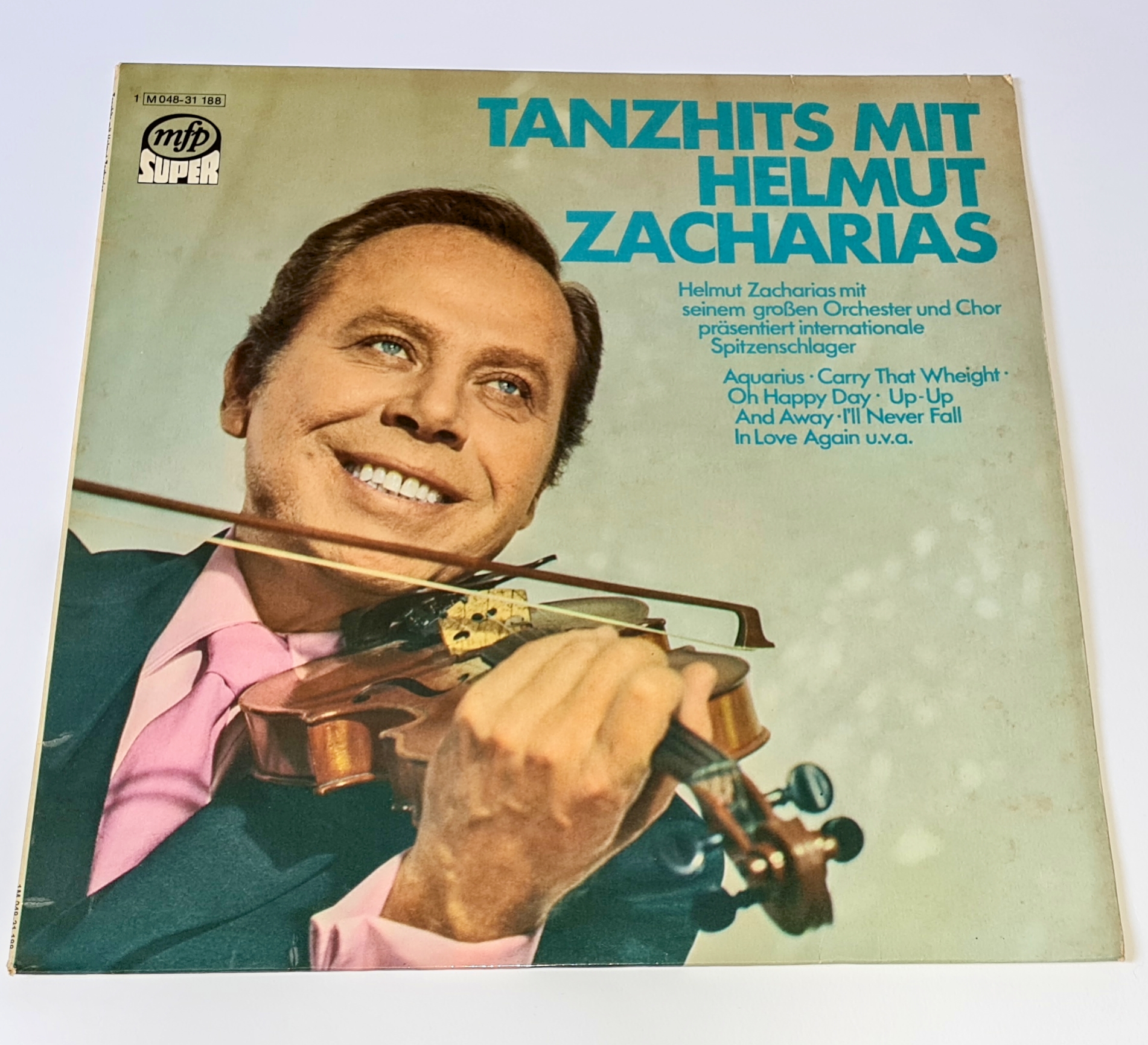 Helmut Zacharias Mit Seinem Großen Orchester Und Chor – Tanzhits Mit Helmut Zacharias 1970 VG-, VYPRANÁ Vinyl (LP)