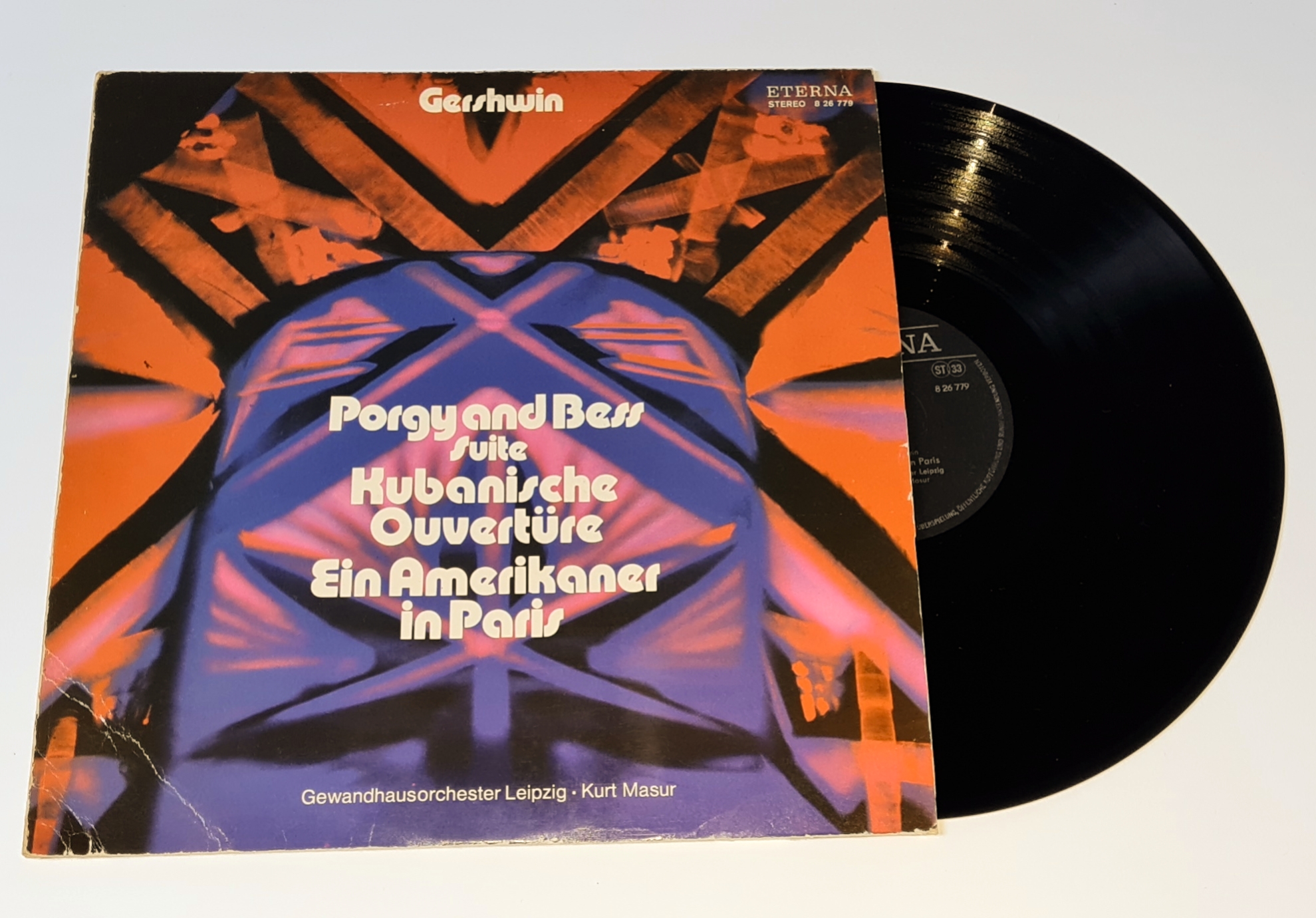 Gershwin - Gewandhausorchester Leipzig · Kurt Masur – Porgy And Bess Suite / Kubanische Ouvertüre / Ein Amerikaner In Paris 1976 EX, VYPRANÁ Vinyl (LP)