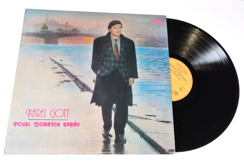 Karel Gott – Posel Dobrých Zpráv 1987 VG VYPRANÁ Vinyl (LP)