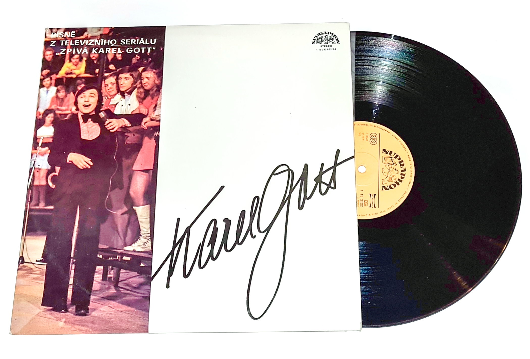 Karel Gott – Písně Z Televizního Seriálu "Zpívá Karel Gott" 1976 VG+, VYPRANÉ Vinyl (2LP)