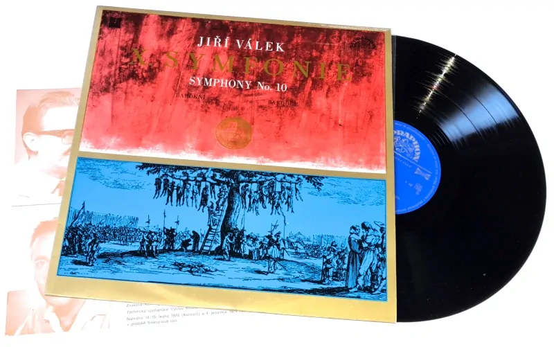 Oldřich Flosman / Jiří Válek – Houslový Koncert č. 2 / 10. Symfonie 1975 NM, VYPRANÁ Vinyl (LP + příloha)