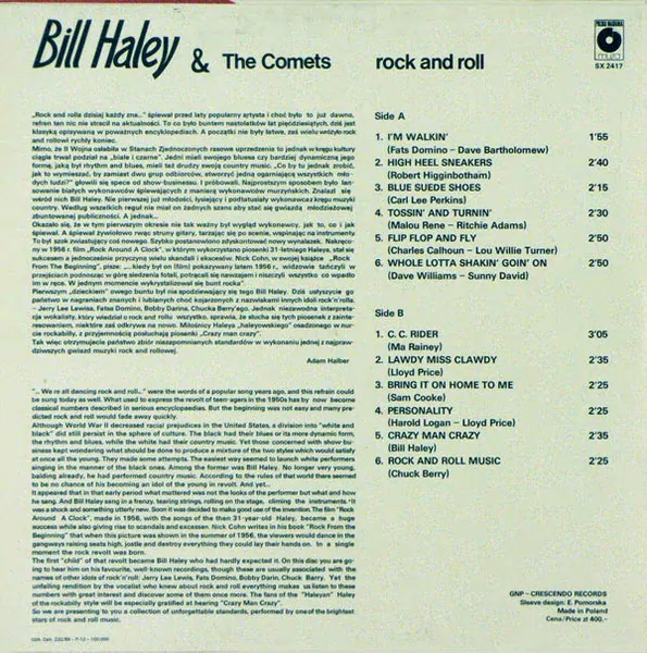 Bill Haley & The Comets – Rock And Roll 1986 VG+, VYPRANÁ Vinyl (LP)