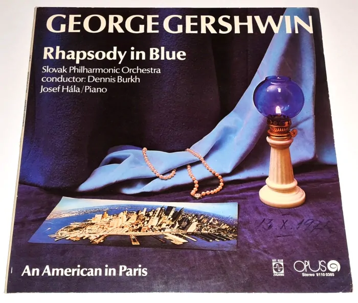 George Gershwin - Slovak Philharmonic Orchestra conductor: Dennis Burkh, Josef Hála – Rhapsody In Blue / An American In Paris 1975 VG+ VYPRANÁ Vinyl (LP)