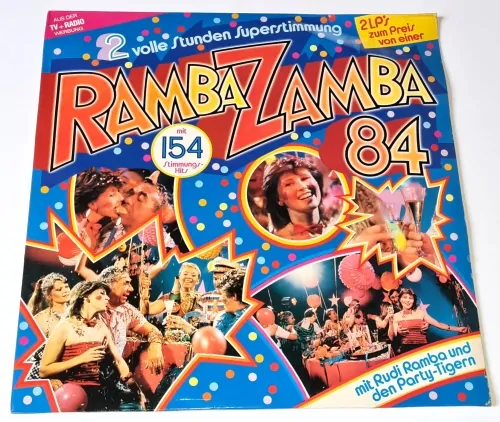 Rudi Ramba Und Die Party-Tiger – Ramba Zamba '84 1983 VG+, VYPRANÉ Vinyl (2LP)