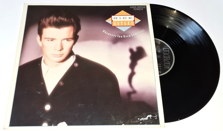Rick Astley – Whenever You Need Somebody 1987 Maxi-Single EX, VYPRANÁ Vinyl
