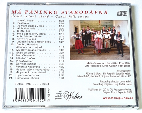 Málá česká muzika Jiřího Pospíšila - Má panenko starodávná CD (nerozbalené)