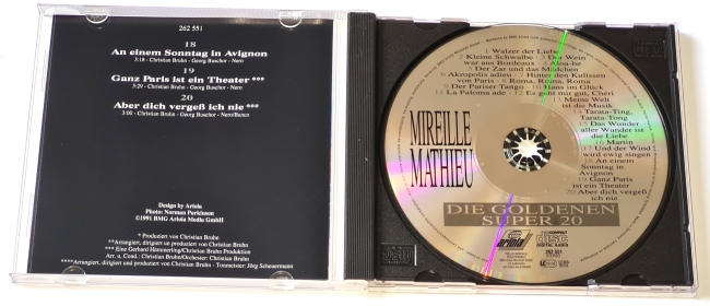 Mireille Mathieu – Die Goldenen Super 20 1991 CD