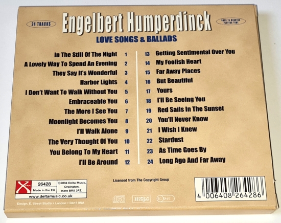 Engelbert Humperdinck – Love Songs & Ballads 2008 CD