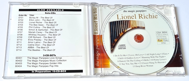 Victor Rodriguez – The Magic Panpipes - Lionel Richie 2001, CD