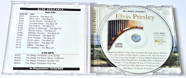 Victor Rodriguez – The Magic Panpipes - Elvis Presley 2001, CD