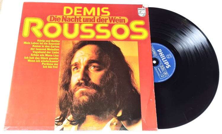 Demis Roussos – Die Nacht Und Der Wein 1976 EX, VYPRANÁ Vinyl (LP)
