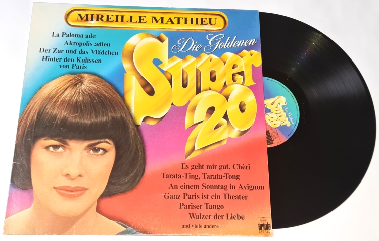 Mireille Mathieu – Die Goldenen Super 20 1977 VG-, VYPRANÁ Vinyl (LP)