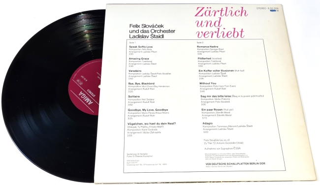Felix Slováček, Orchester Ladislav Štaidl – Zärtlich Und Verliebt 1977 VG+, Vinyl (LP)