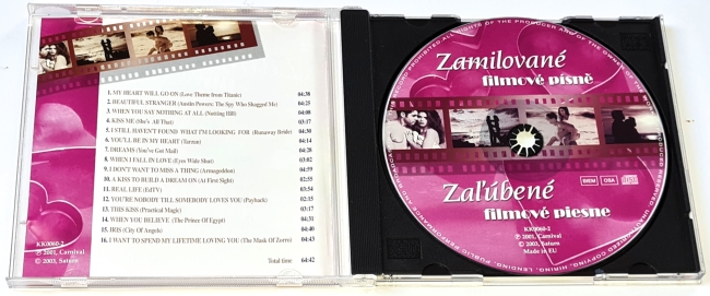 Zamilované Filmové Písně / Zaľúbené Filmové Piesne 2003 CD